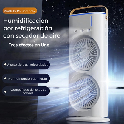 Ventilador humidificador doble